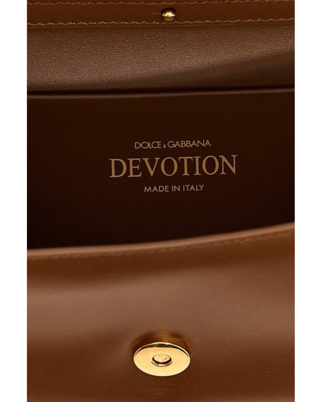 Dolce & Gabbana Brown Devotion Embellished Small Tote Bag