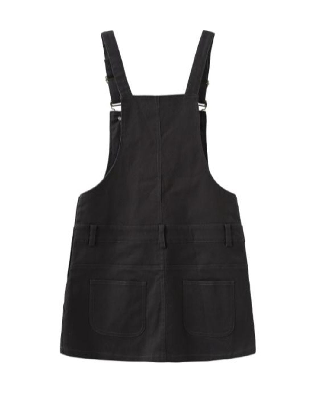 Marissa Chiara Black Canvas Suspender Skirt