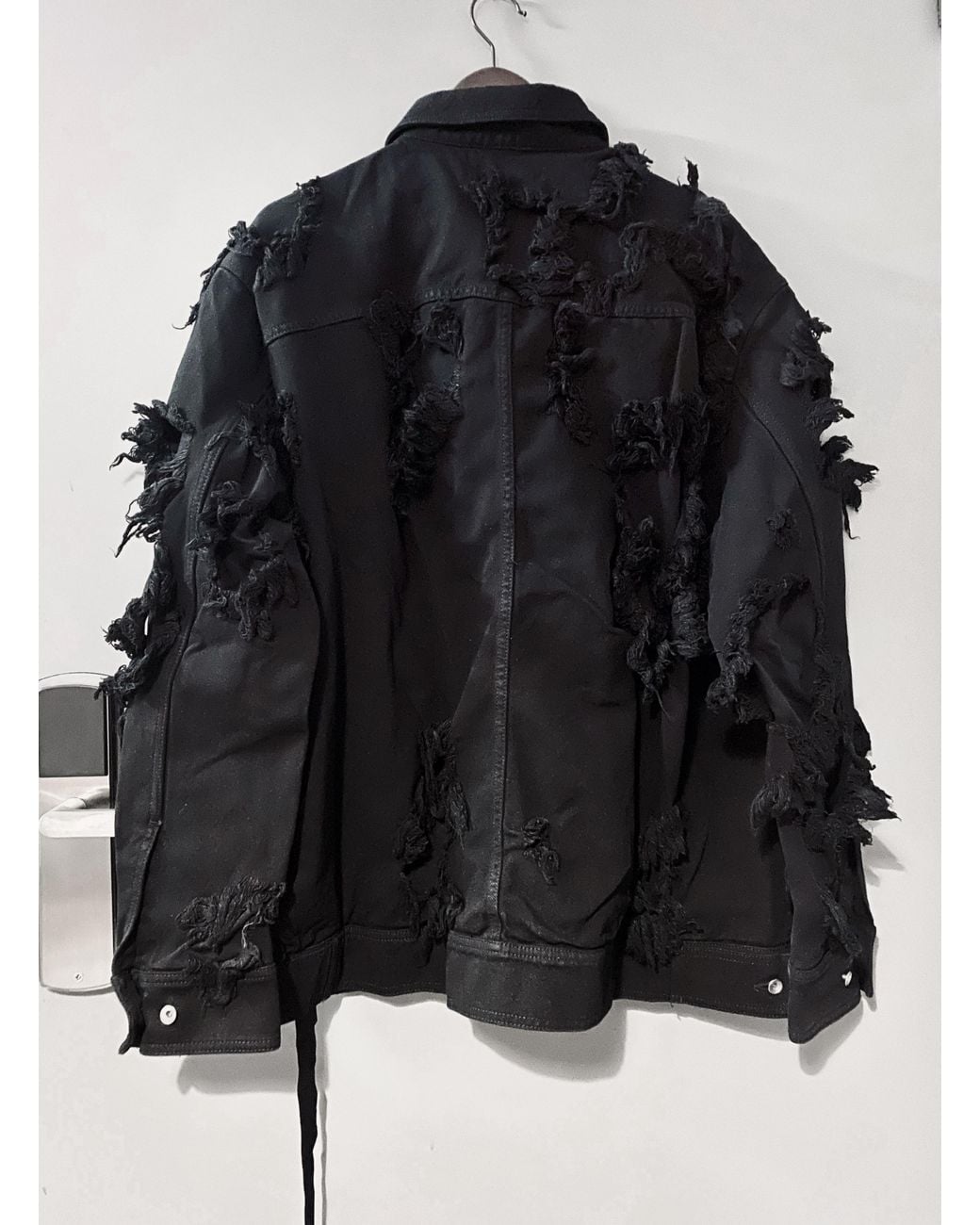 Rick Owens Black Layered Detailed Jacket for men