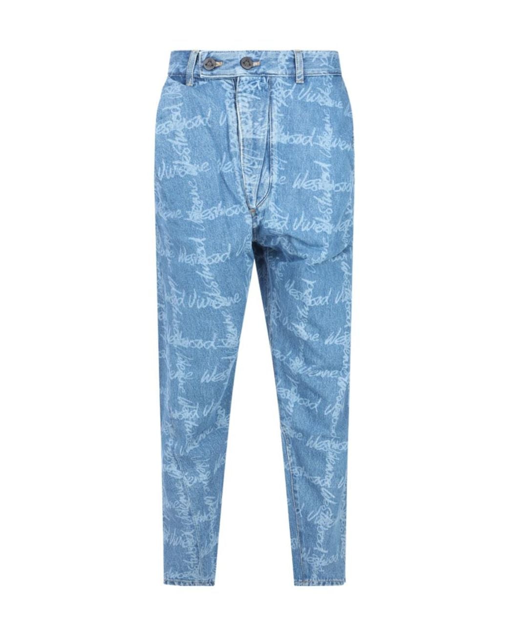 Vivienne Westwood Blue Drunken Jeans for men