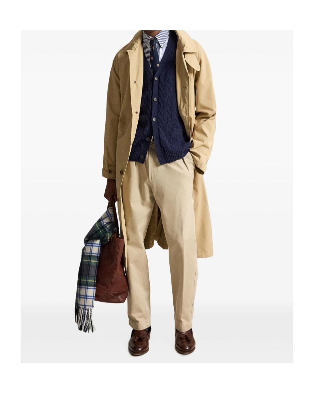 Polo Ralph Lauren Blue Ralph Lauren Cable Knit Cardigan for men