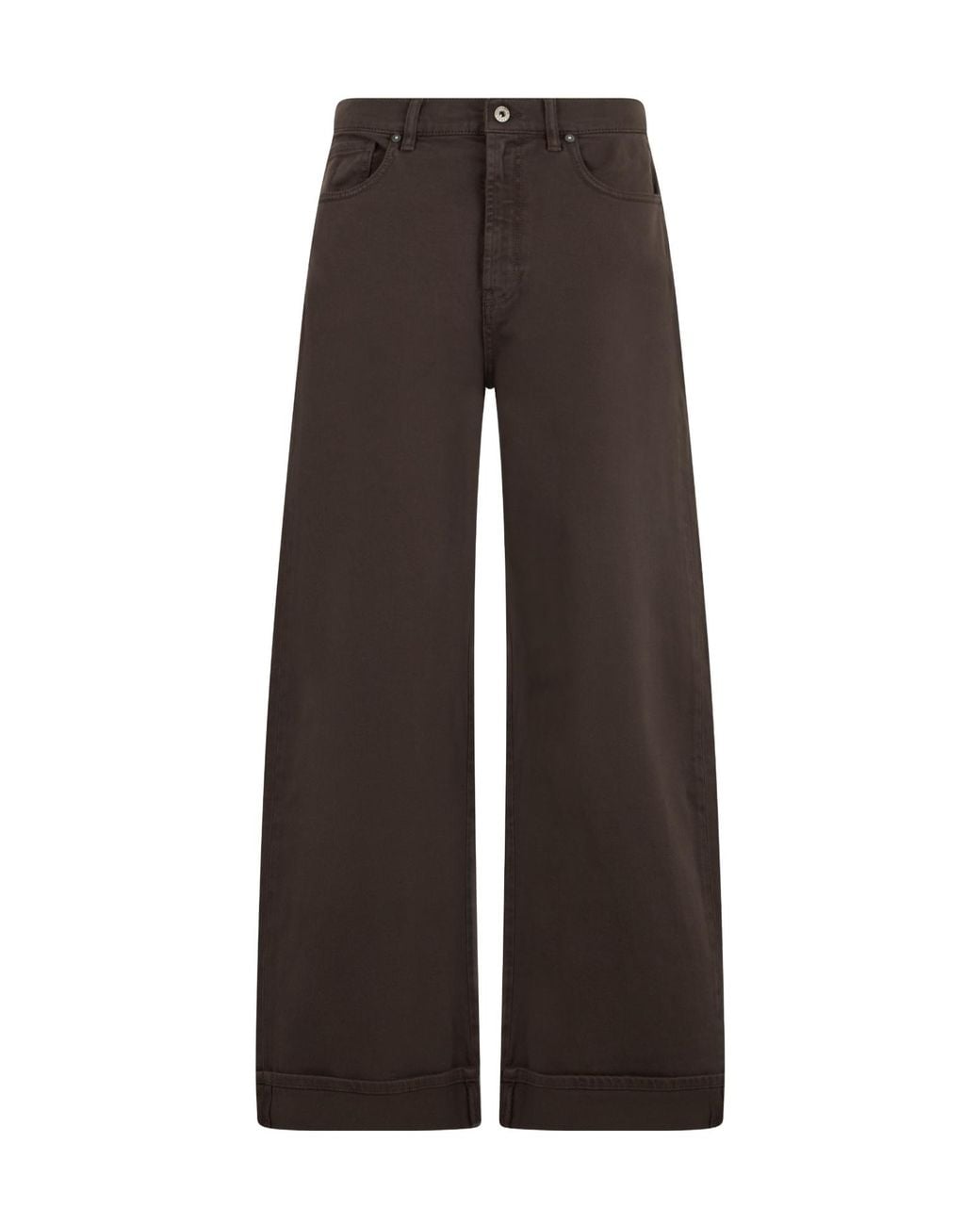P.A.R.O.S.H. Brown P.A.R.O..H. Wide-Leg Cotton Pants