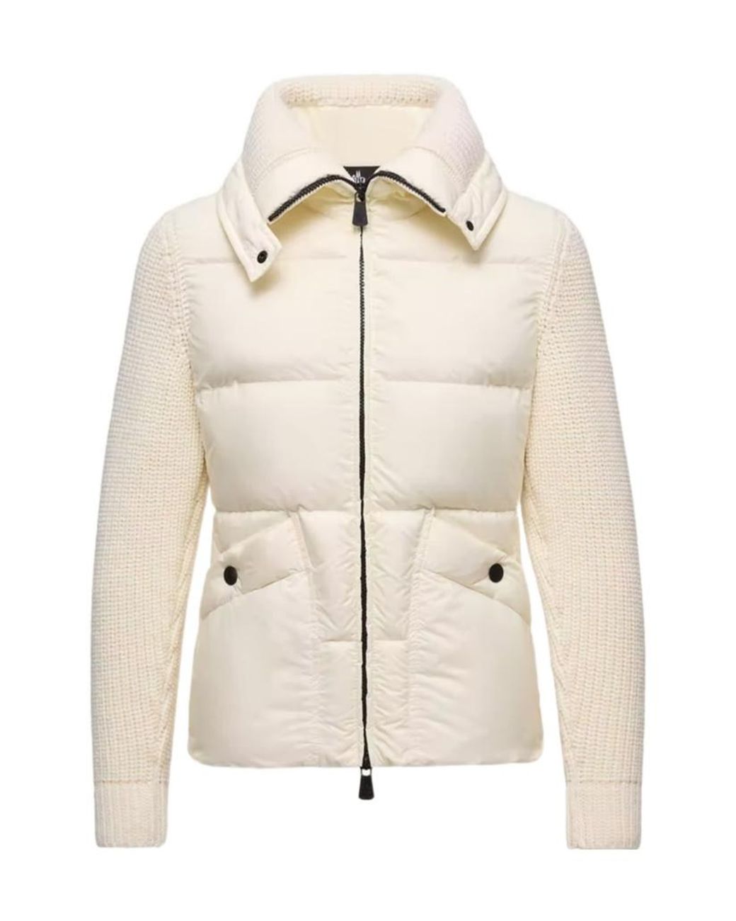 Moncler Natural Grenoble Panelled Zipped Jacket