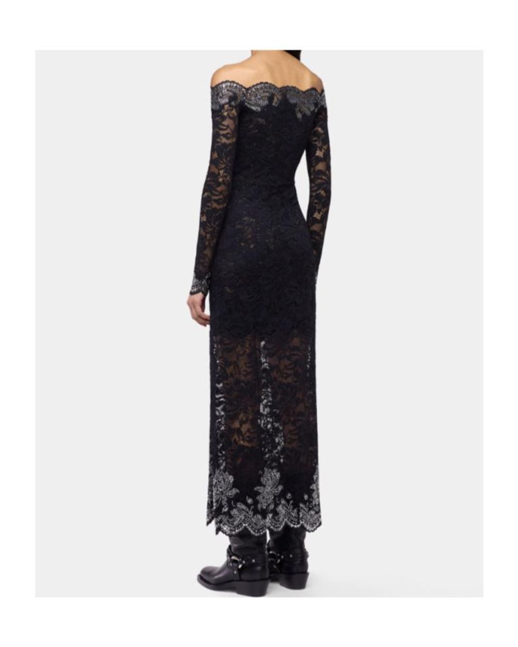 Rabanne Black Rabanne Laced Long Dress