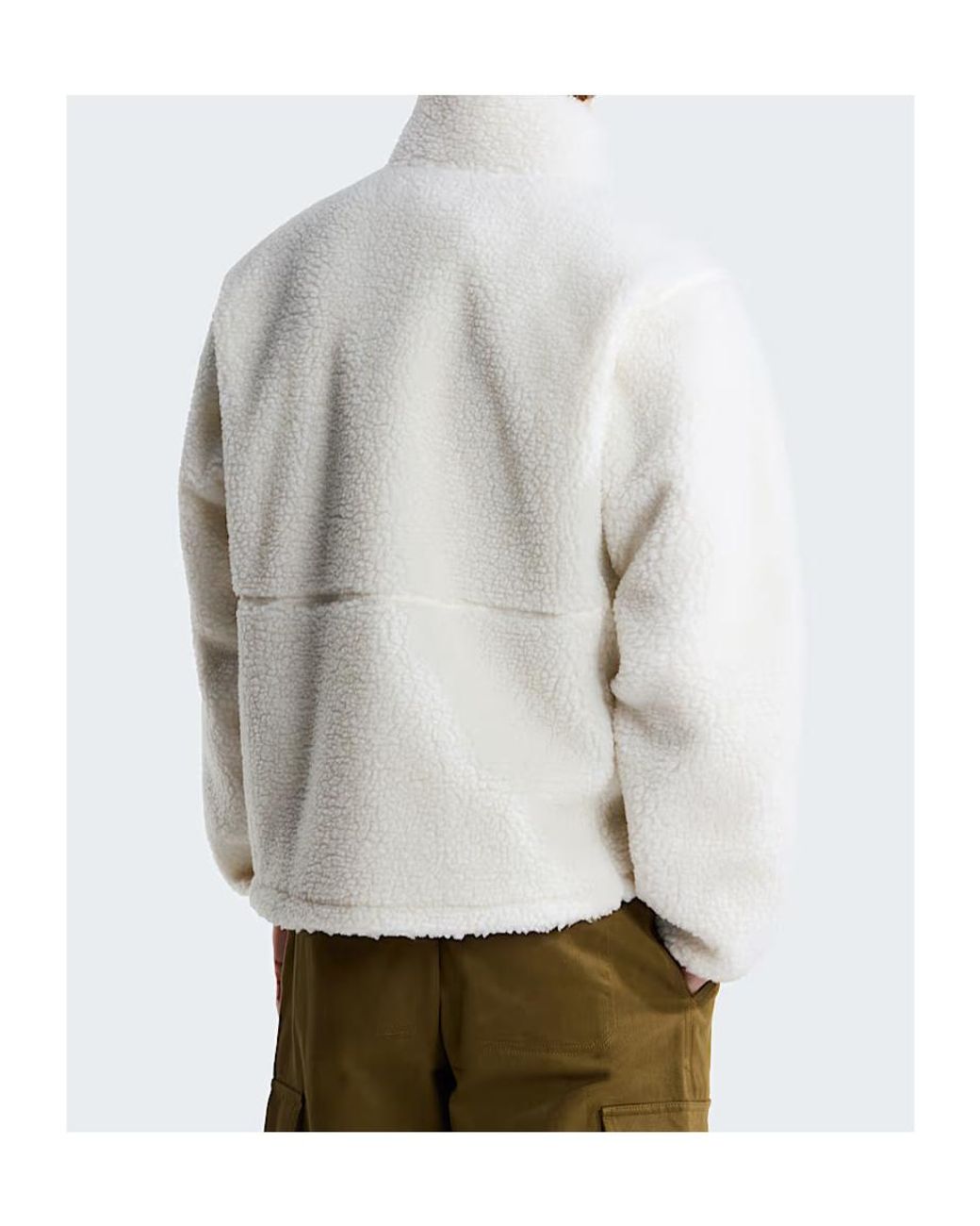 The North Face White Fleece Zip-Up Jacket for men
