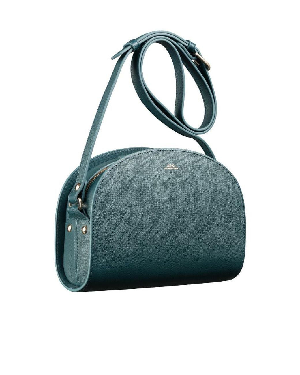 A.P.C. Green Apc Demi-Lune Shoulder Bag