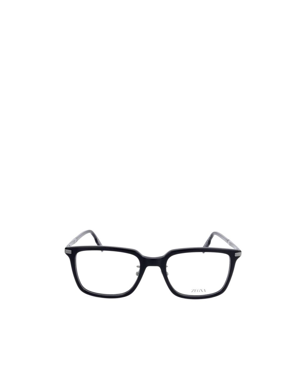 Zegna White Square Frame Glasses for men