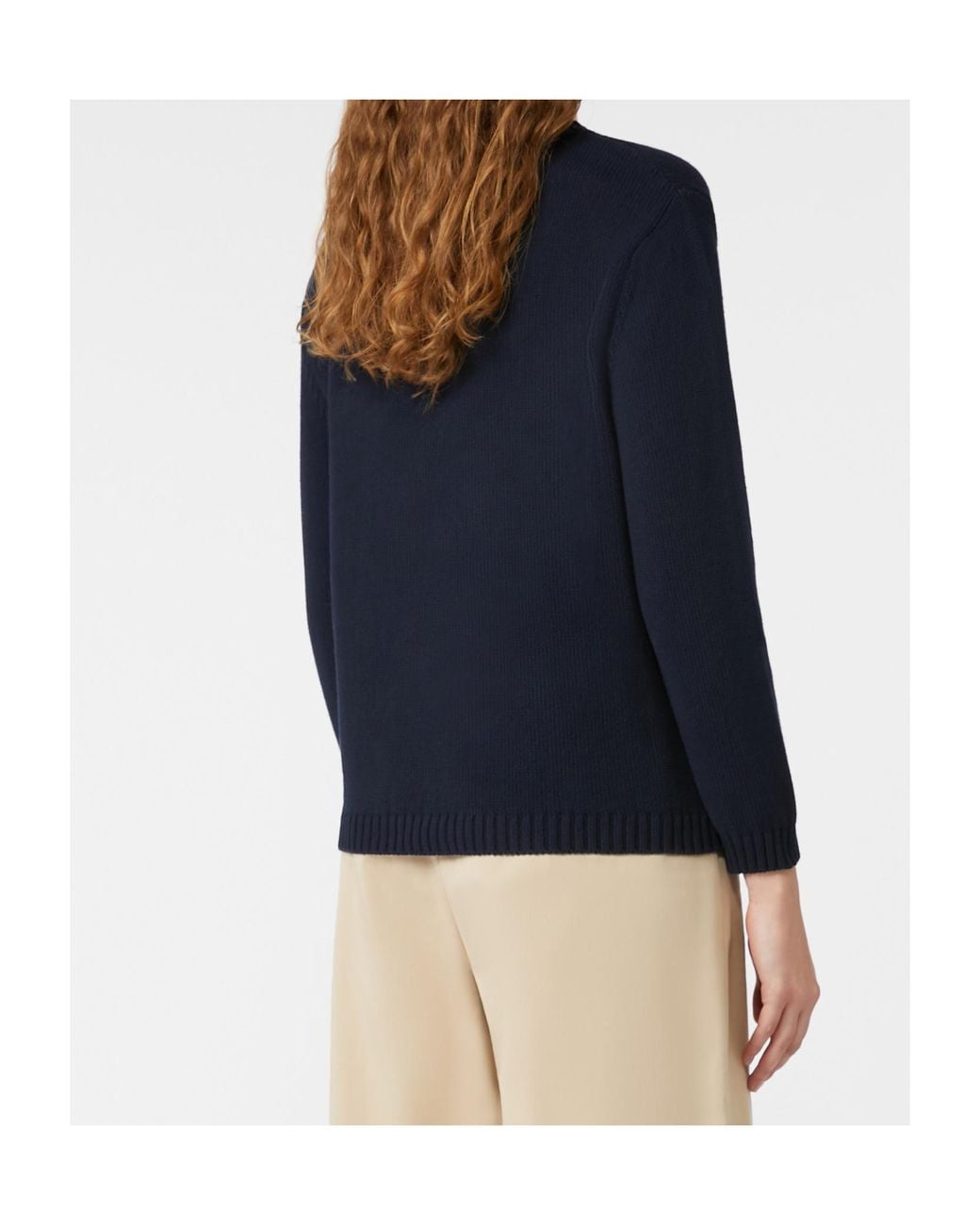 Weekend by Maxmara Blue Nespola Crewneck Knitted Jumper