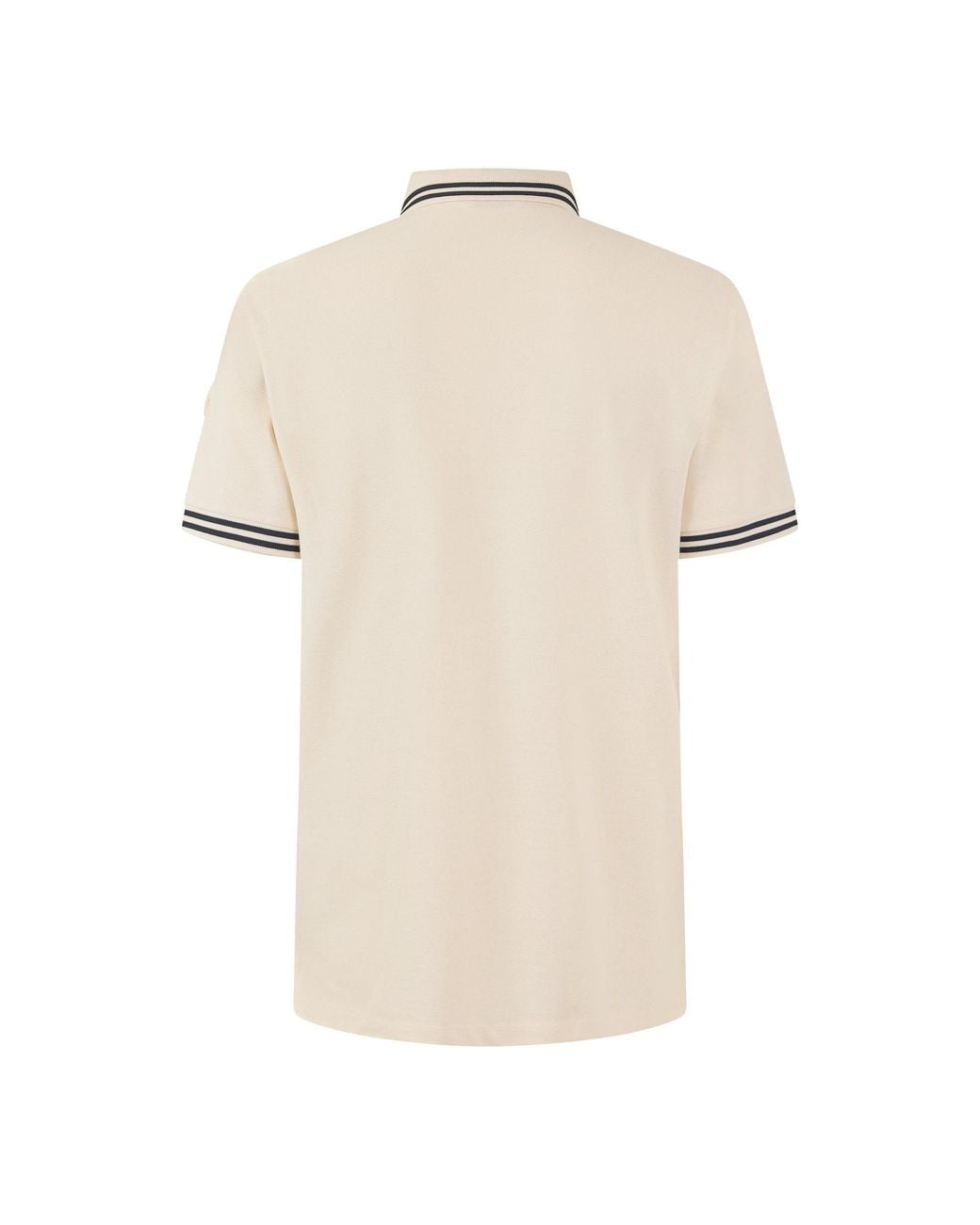Moncler Natural Shortsleeve Polo Shirt for men