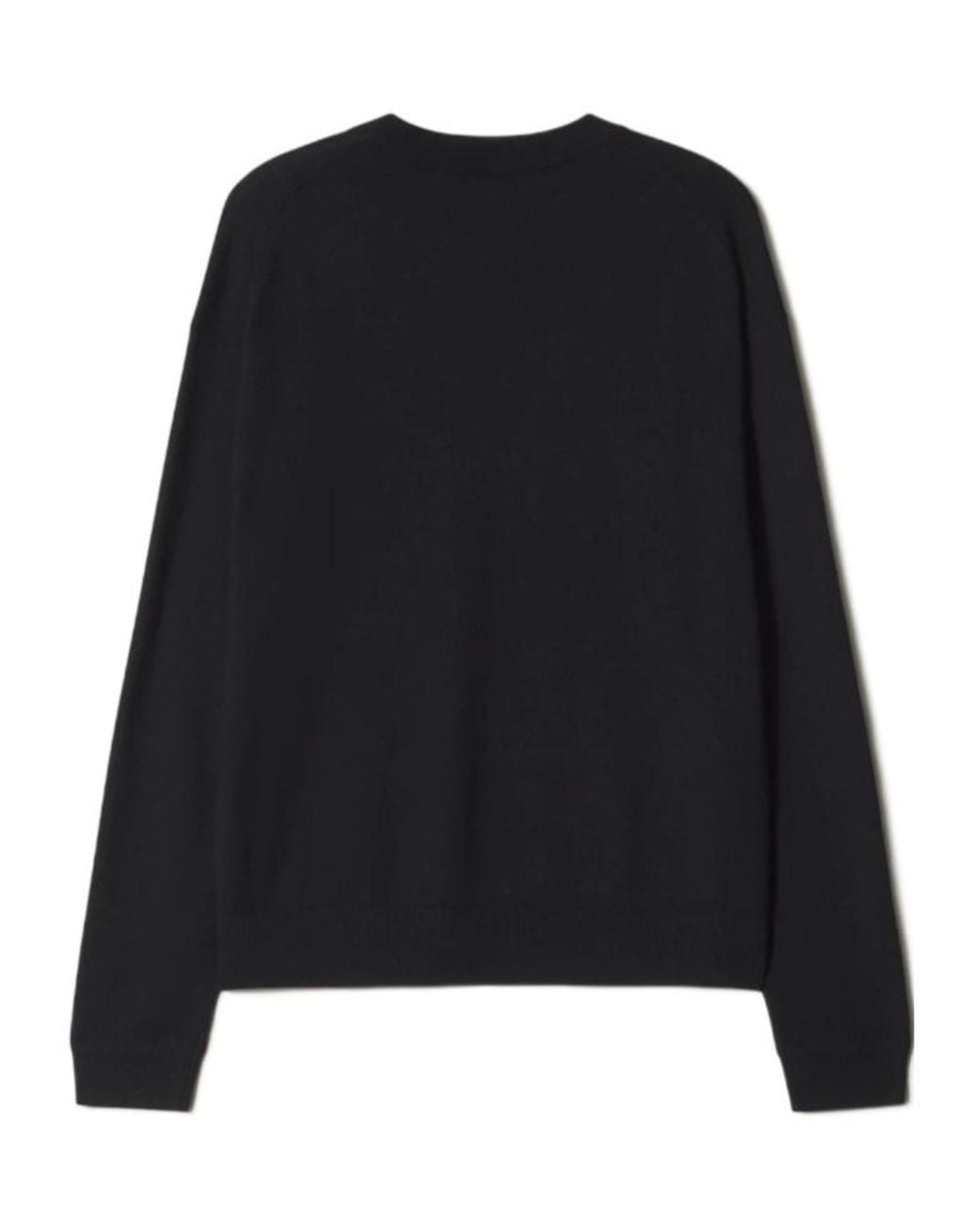 Maison Kitsuné Black Fox-Patch Sweater for men