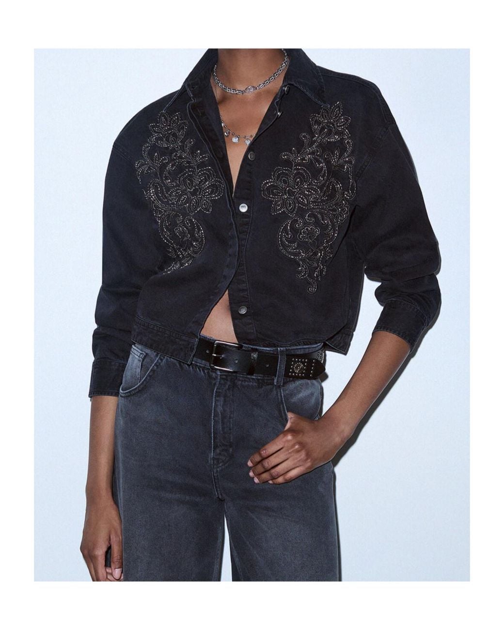 Liu Jo Black Shirt Bodysuit