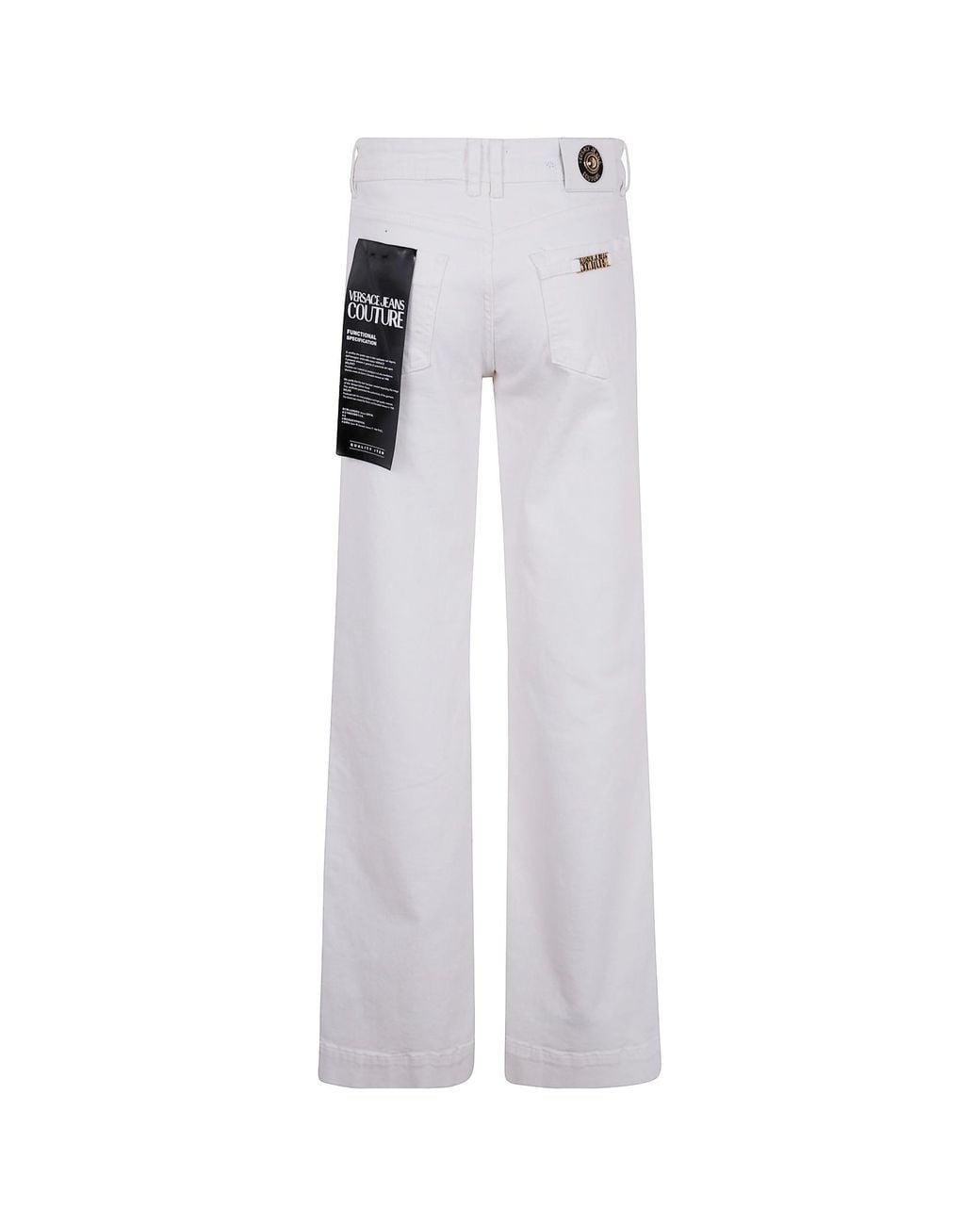 Versace Jeans White Couture Flared Designer Jeans