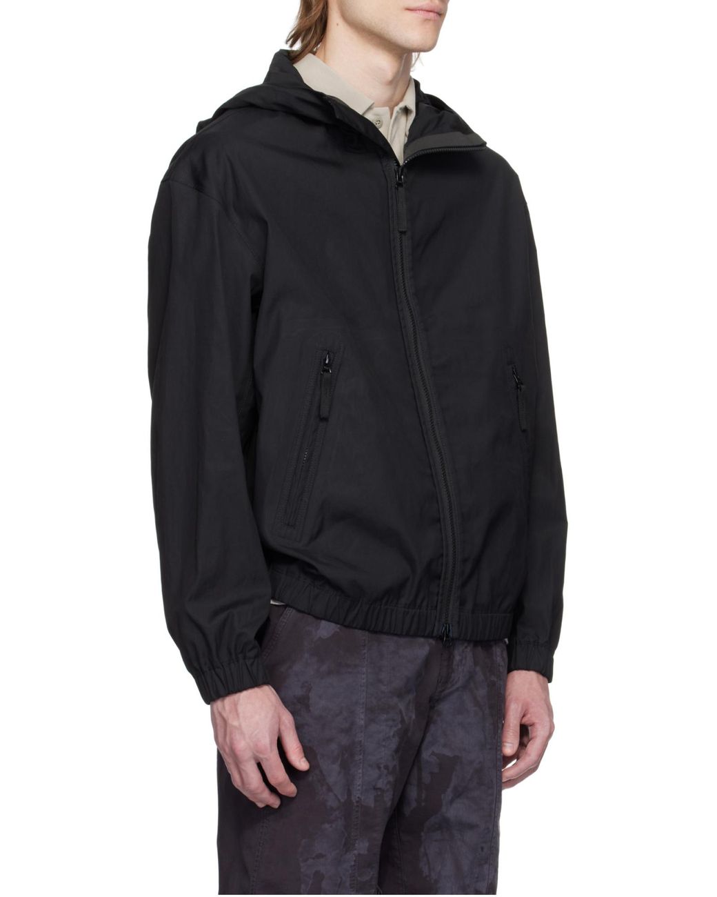 Stone Island Blue Watro-Tc Hooded Jacket for men