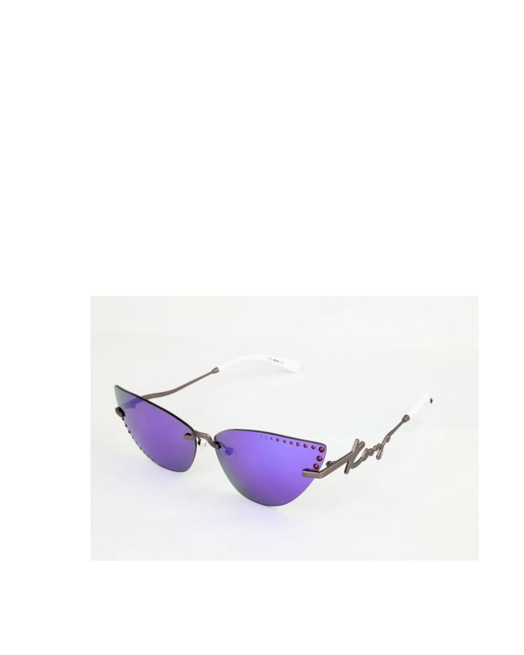 KENZO Purple Triangular Sunglasses