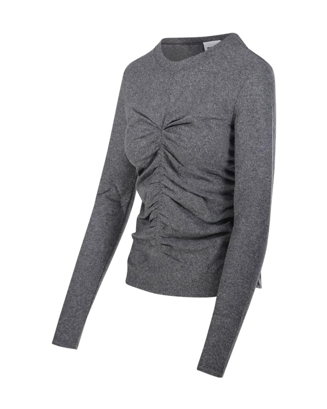Isabel Marant Gray Isabel Marant Étoile Delesa Ruched Jersey Top