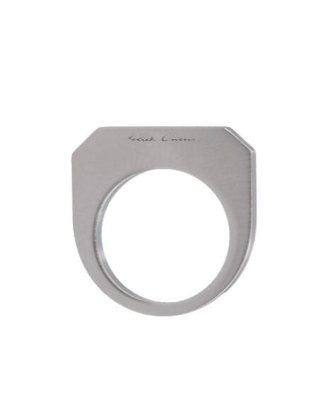 Rick Owens White Hollywood Ring for men