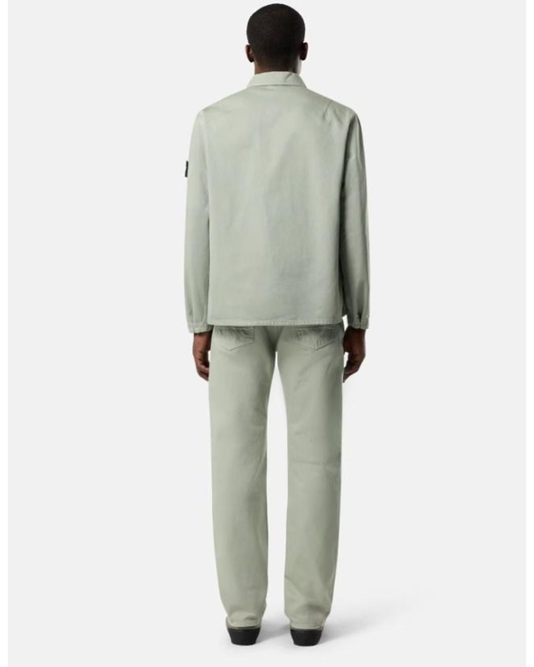 Stone Island Green Regular-Straight-Fit Five-Pocket Jeans for men