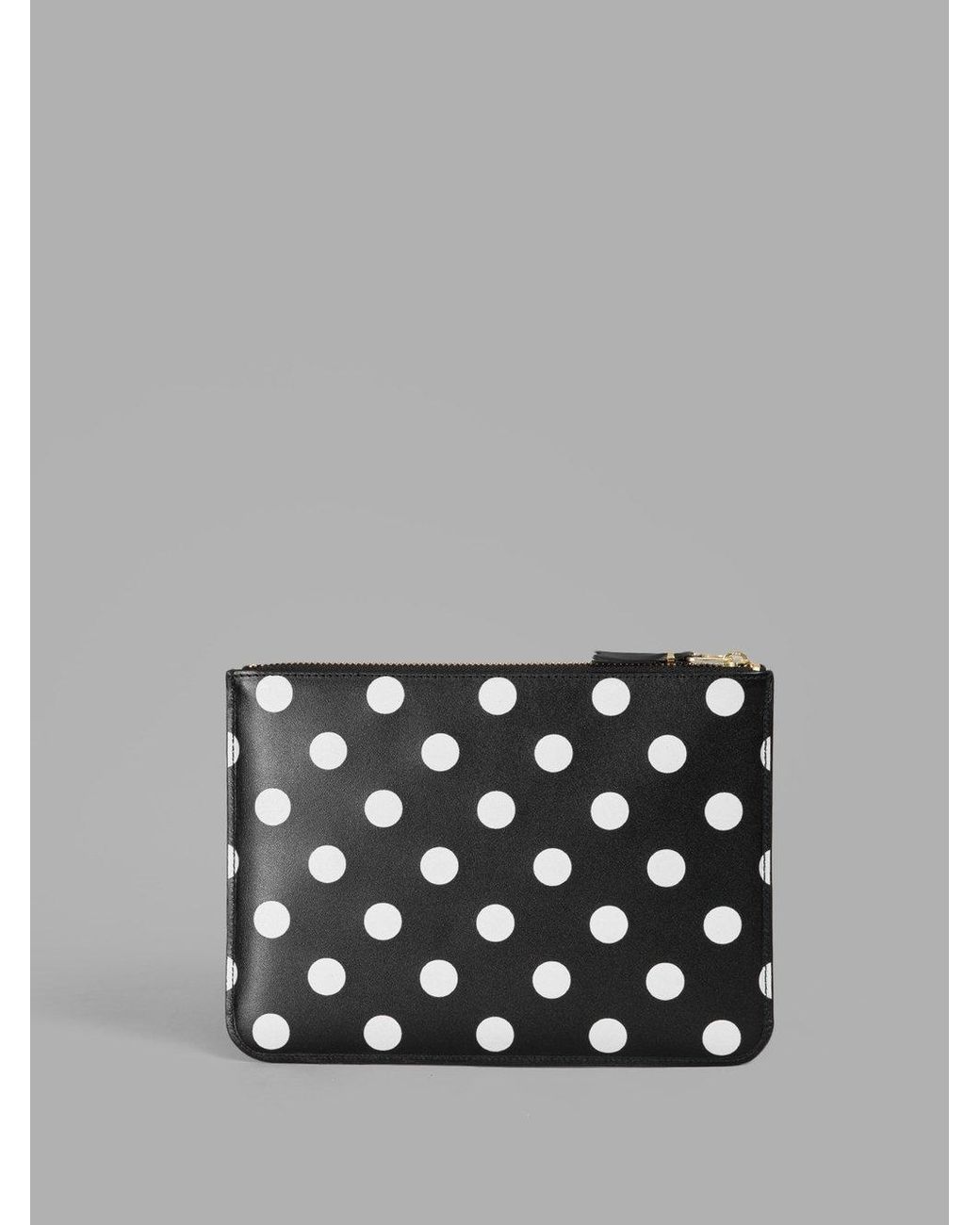 Comme des Garçons Black Comme Des Garçons Wallet Polka Dot Printed Zipped Wallet for men