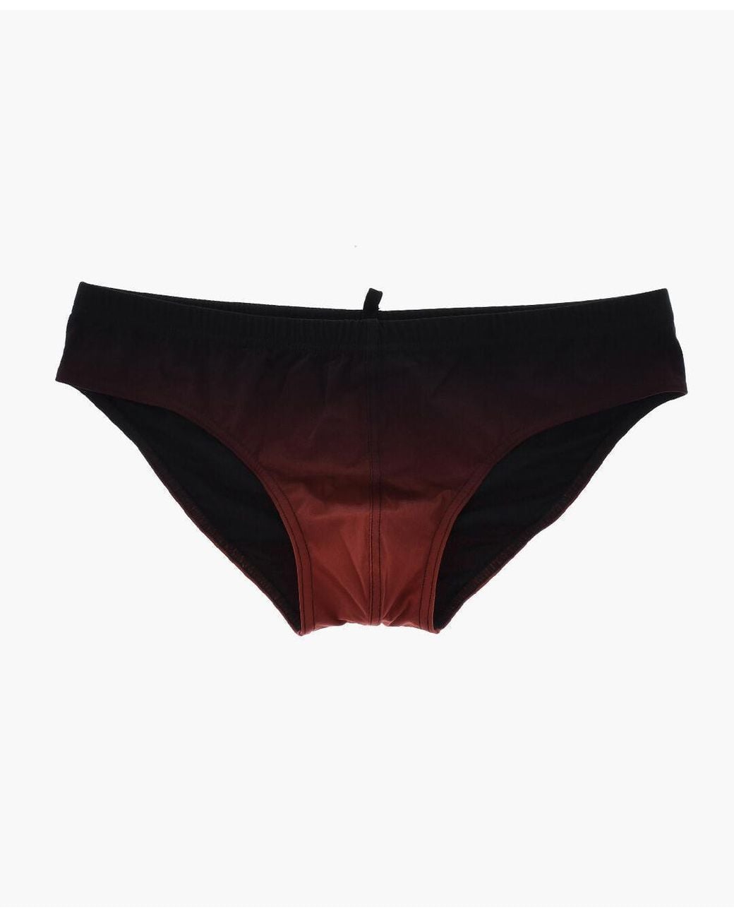 DSquared² Black Printed Swim Briefs for men