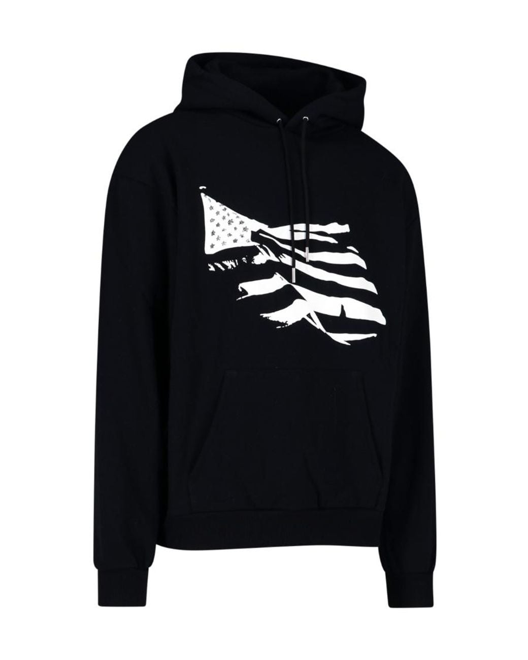 Céline Black Logo Hooded Sweater for men