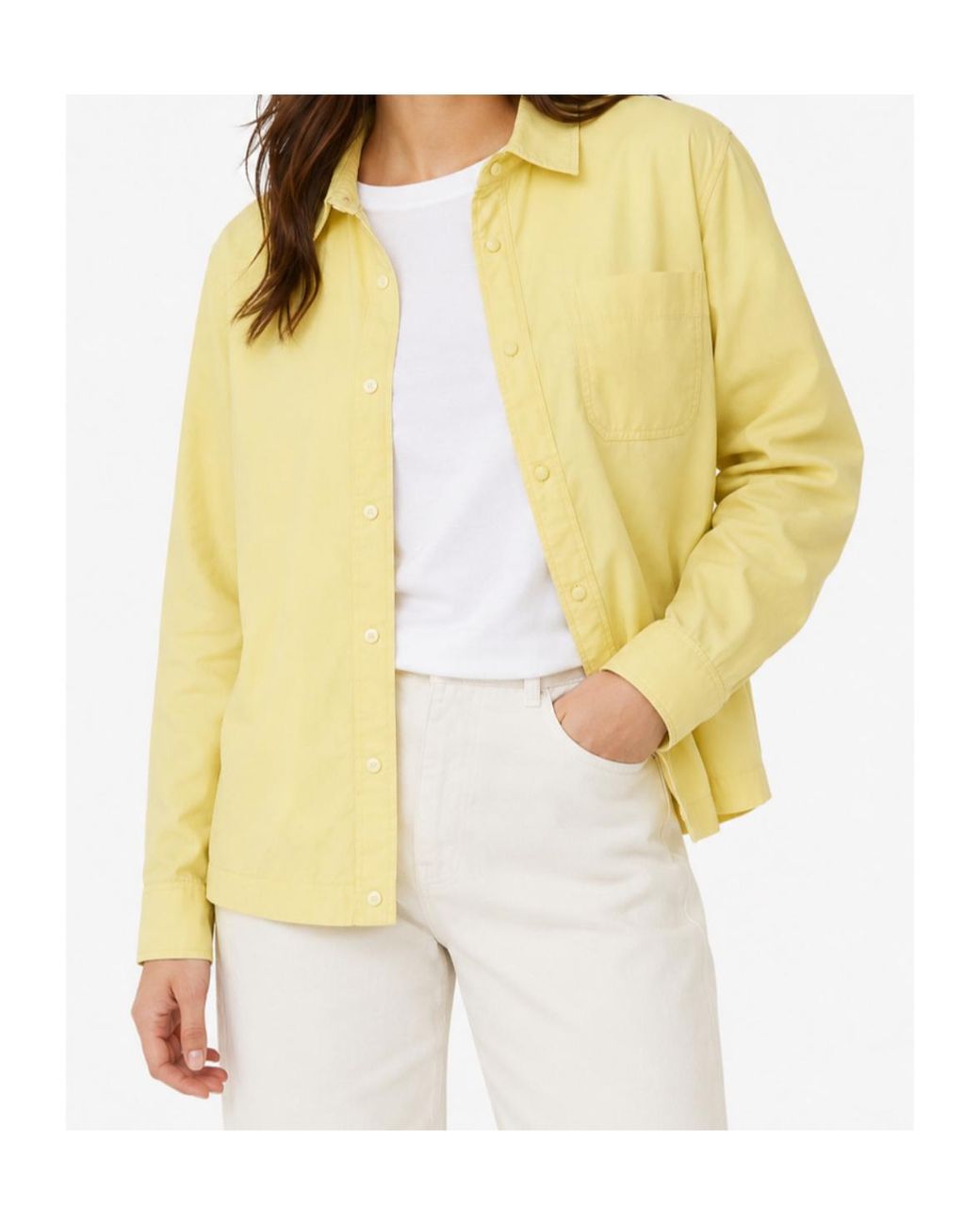Aspesi Yellow Chest-Pocket Snap-Button Jacket