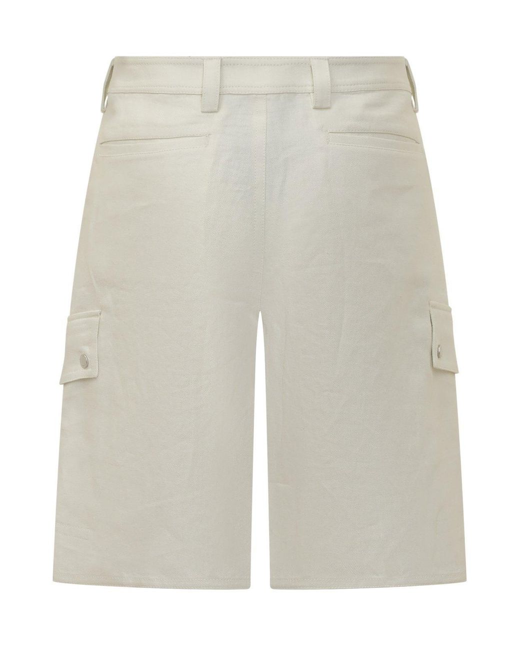 Off-White c/o Virgil Abloh Gray Solid Shorts for men