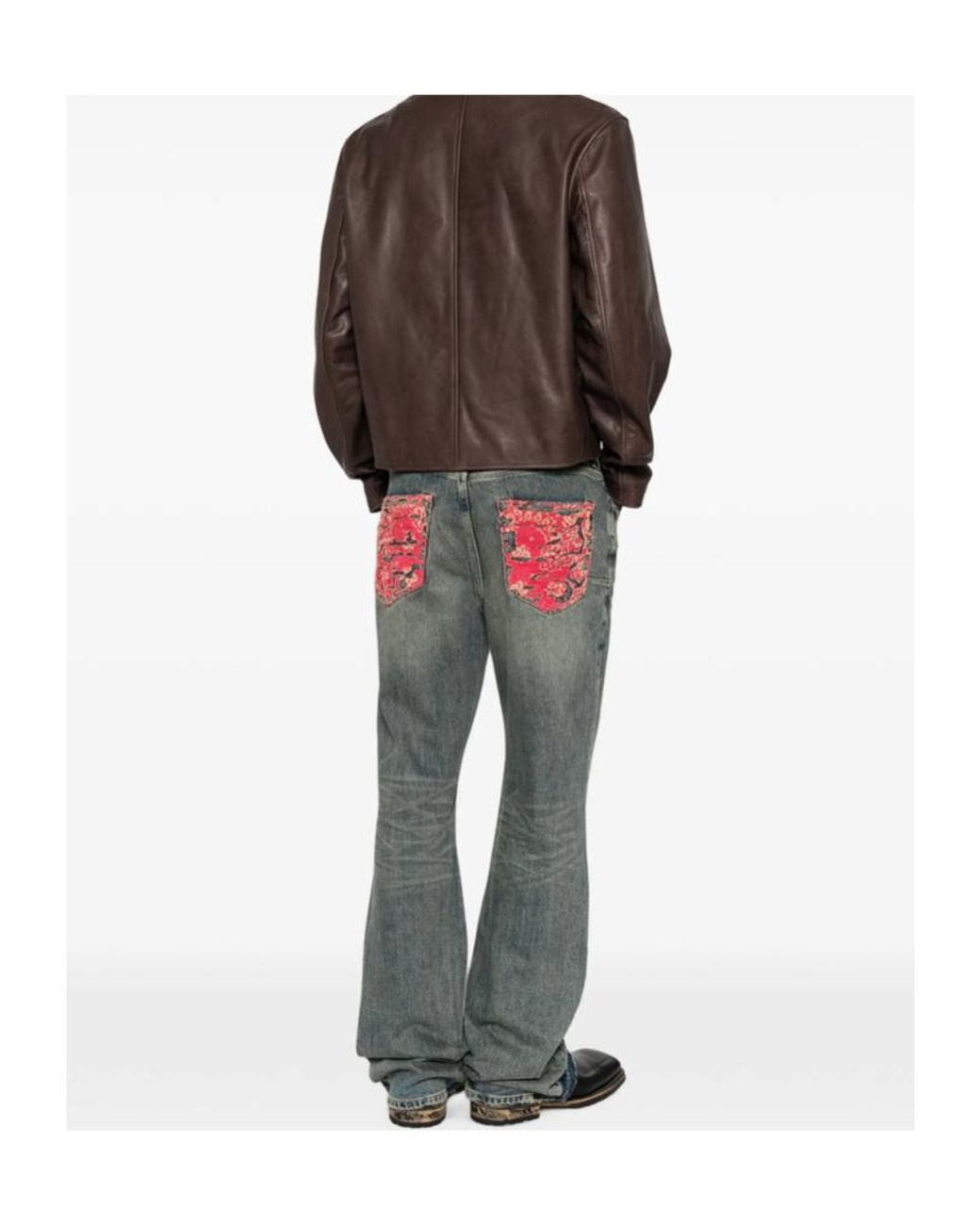 Purple Brand Gray Belt Loop Jeans for men