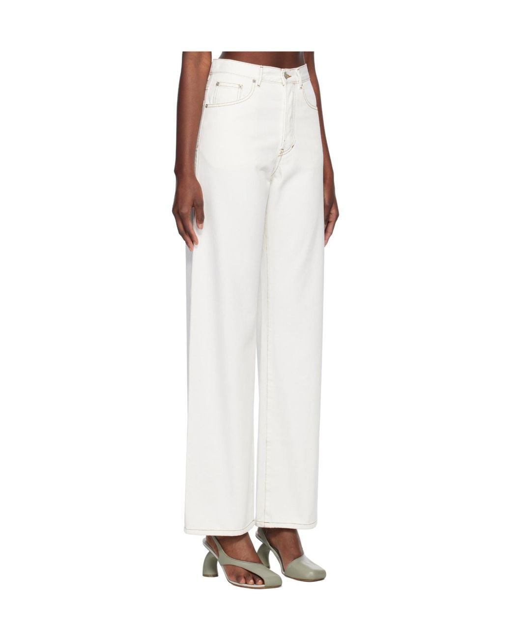 Dries Van Noten White Peyton Denim