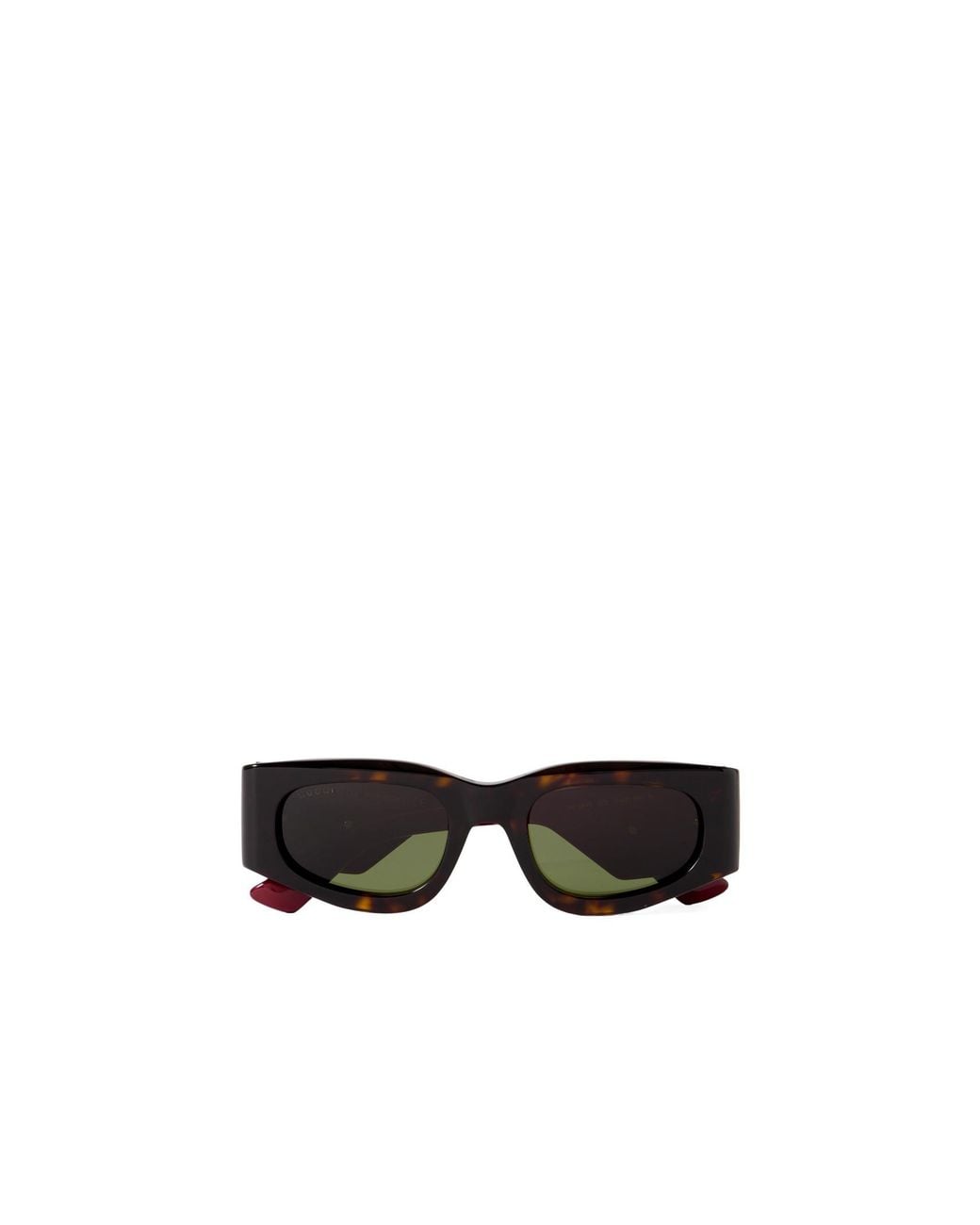 Gucci White Eyewear Gg1664S Rectangular Sunglasses