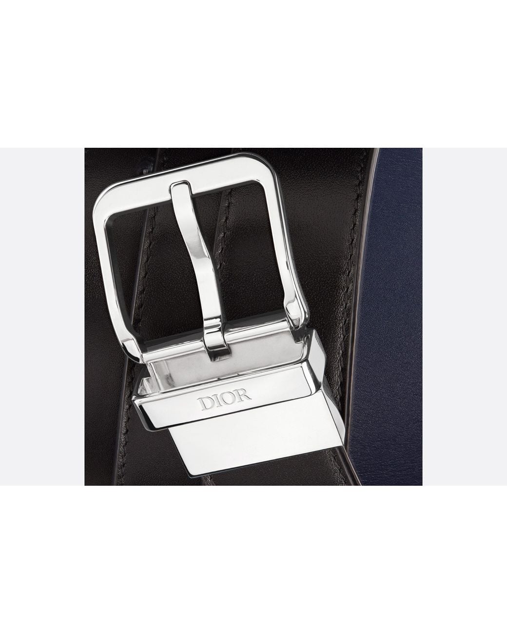 Dior White Reversible Belt for men