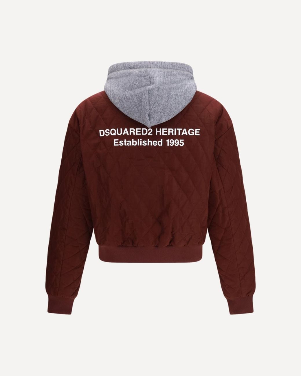 DSquared² Red Heritage Quilted Bomber Jacket for men
