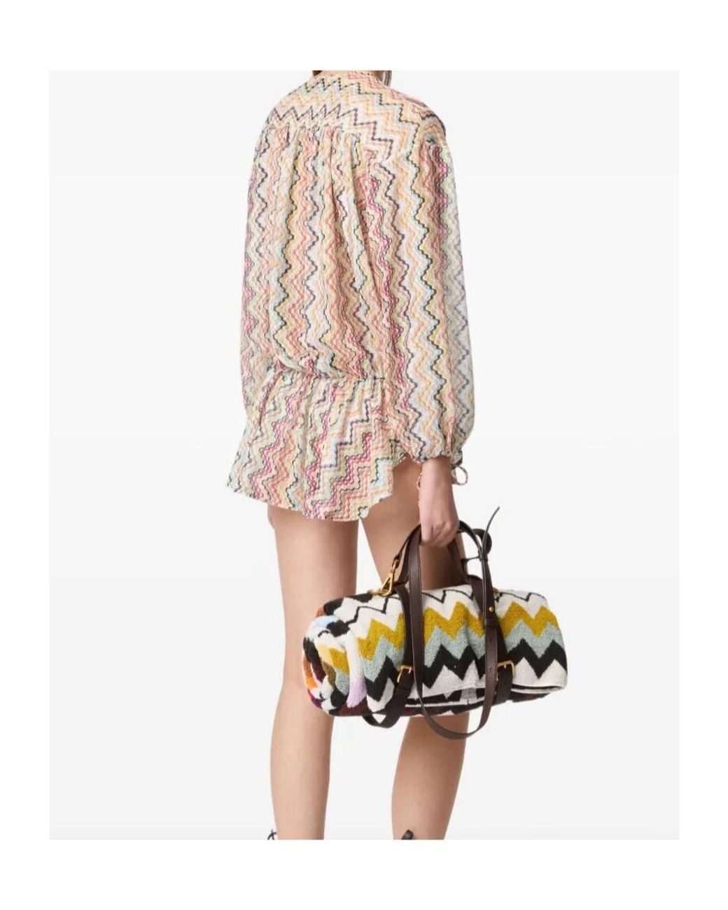 Missoni Natural Chevron-Patterned Beach Cover