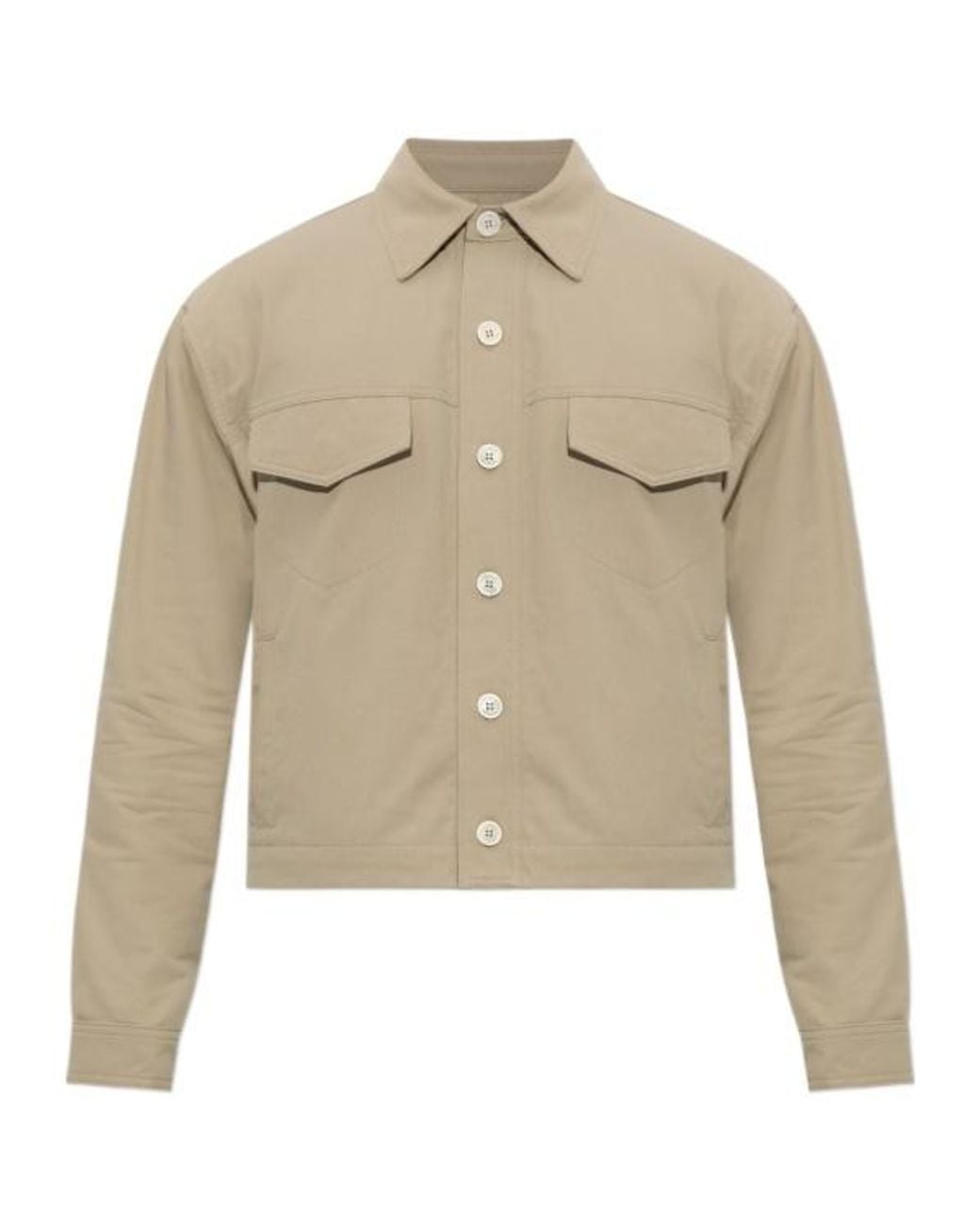 Balmain Natural Buttoned Pocket Jacket for men