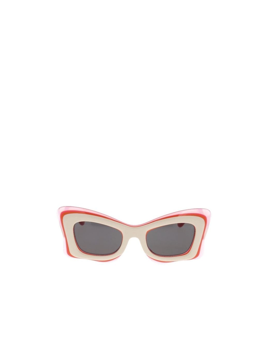 Loewe White Butterfly Frame Sunglasses