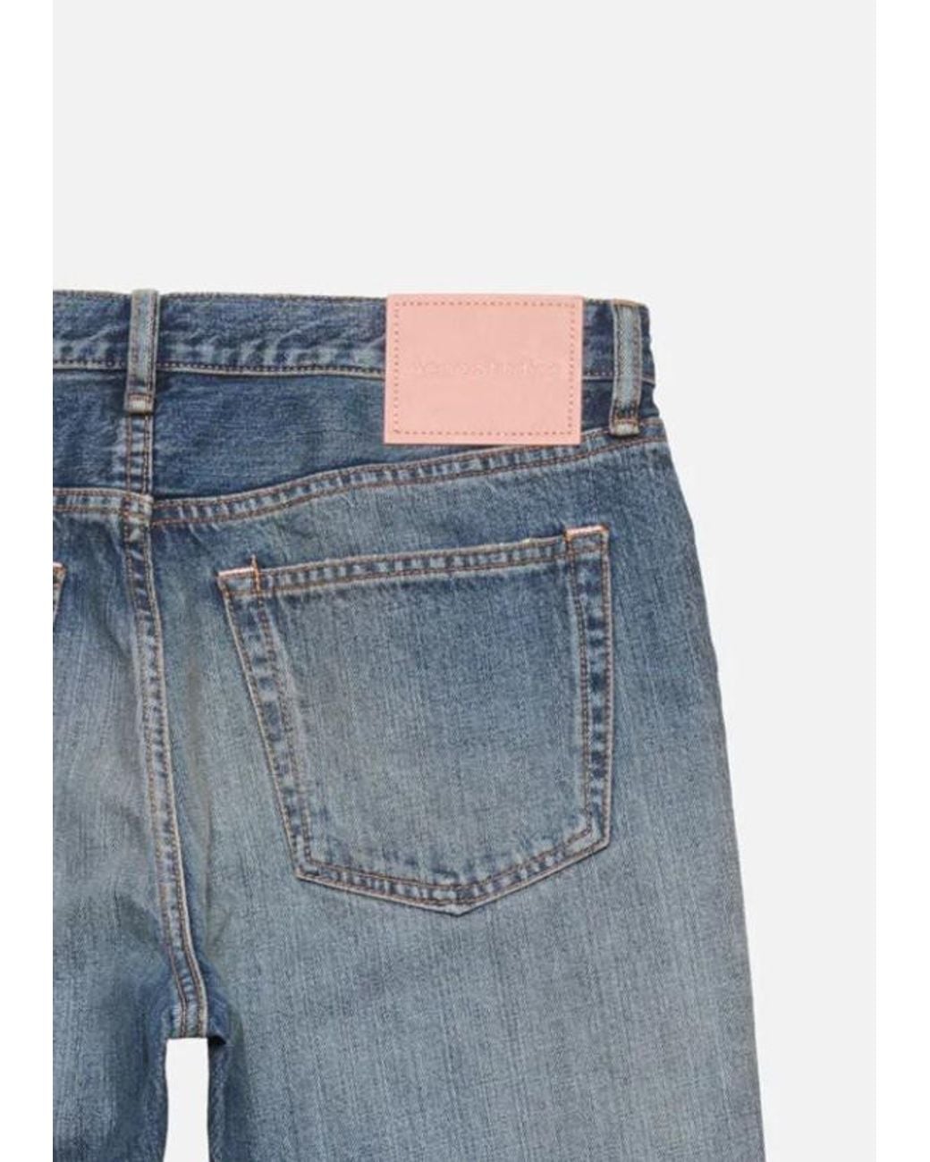 Acne Blue Loose Fit Jeans for men