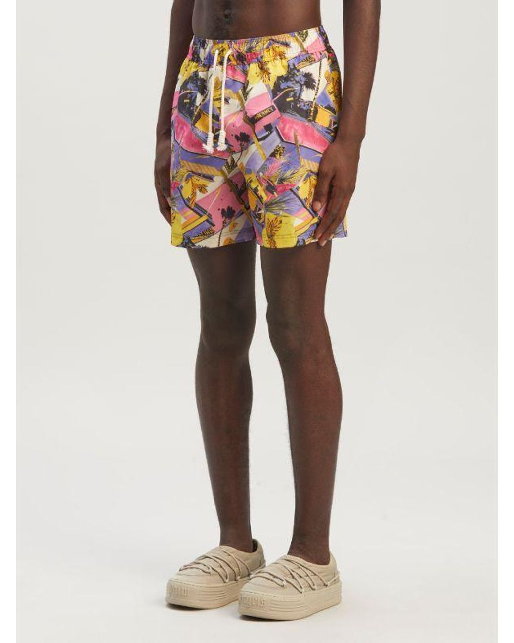 Palm Angels Red Miami Mix Swimshorts for men