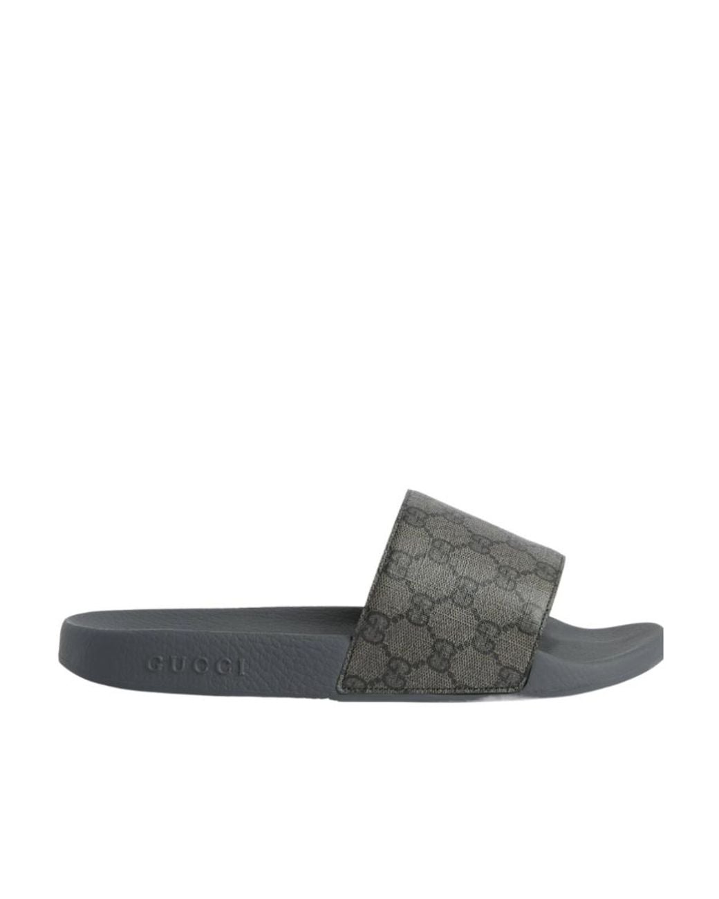 Gucci Gray Pursuit Gg Supreme Slide for men