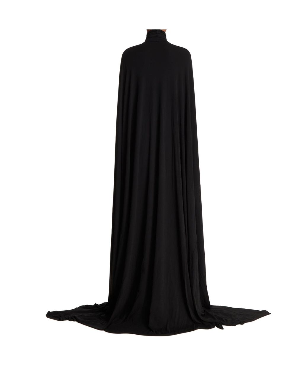 Balenciaga Black High Neck Semi Fitted Dress