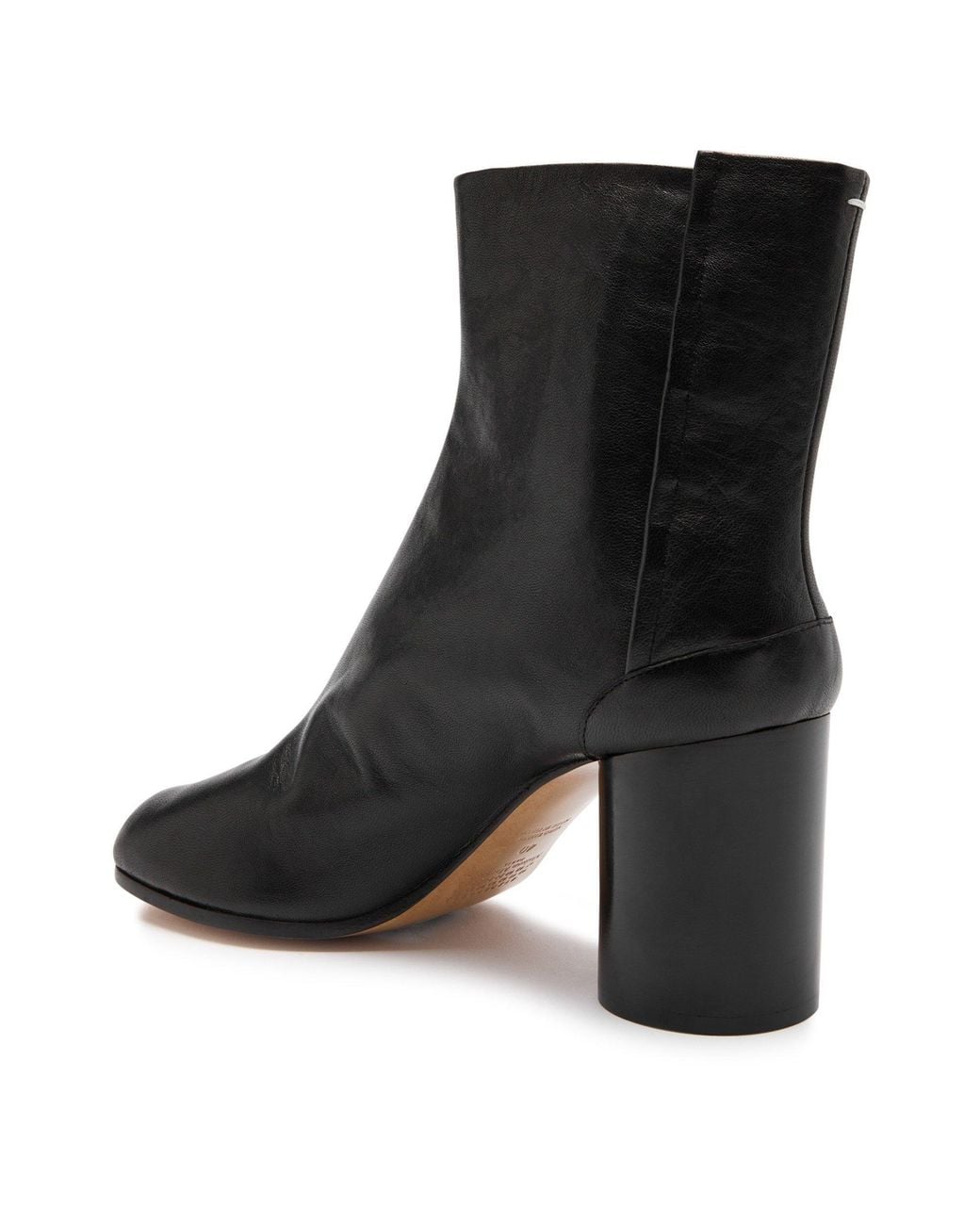 Maison Margiela Black Leather Ankle Boots