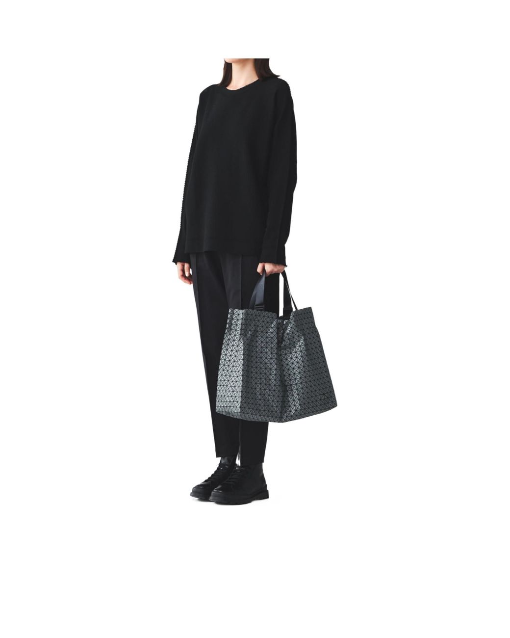 Issey Miyake Gray Cart Reflector Tote Bag for men