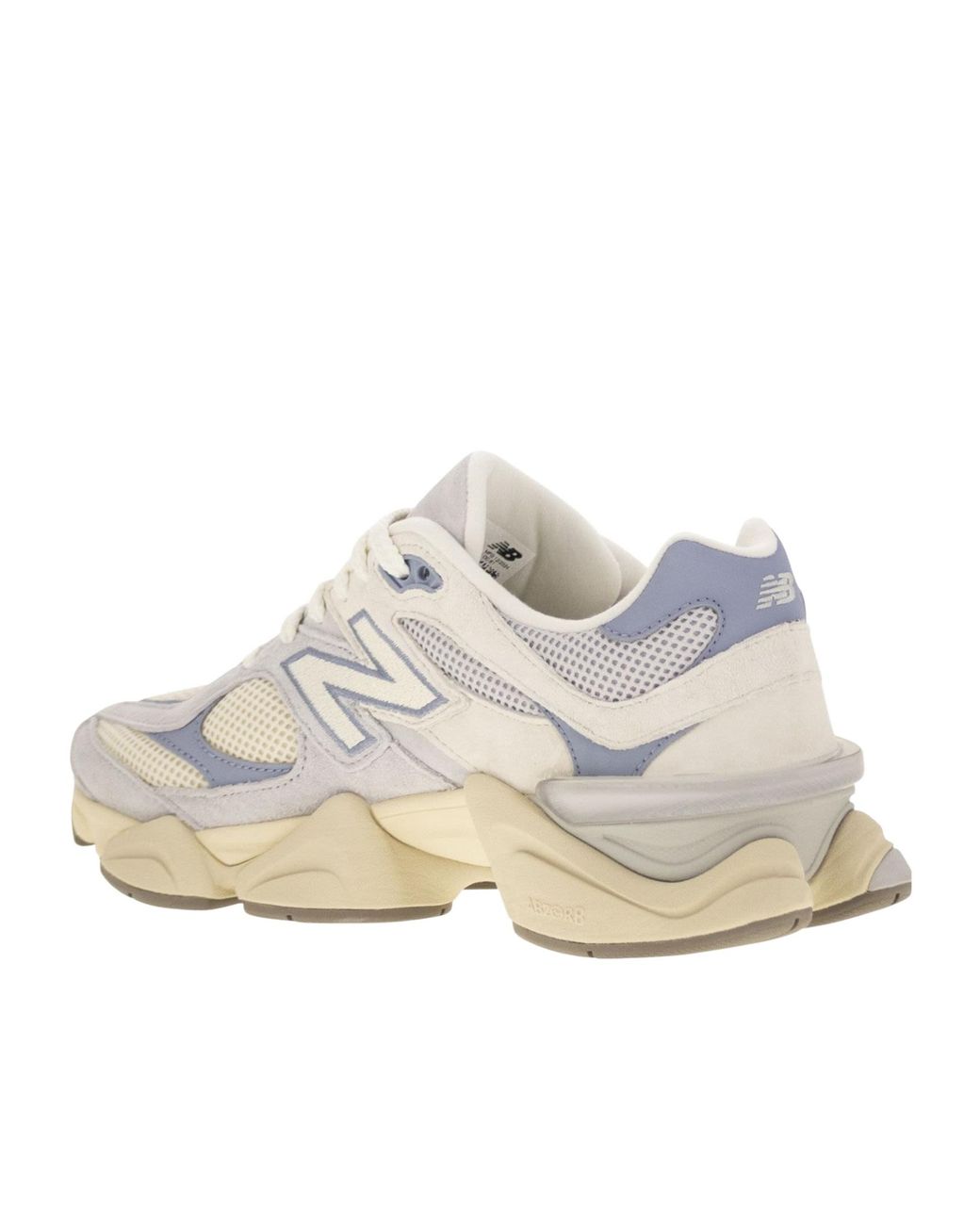New Balance Gray 9060 Lace-Up Sneakers for men