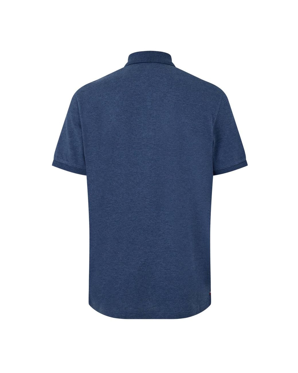 Moncler Blue Short Sleeve Polo Shirt for men