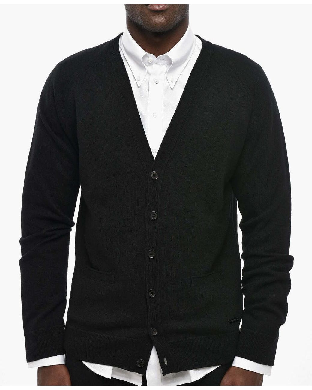 DSquared² Black Patch Pocket Cardigan for men