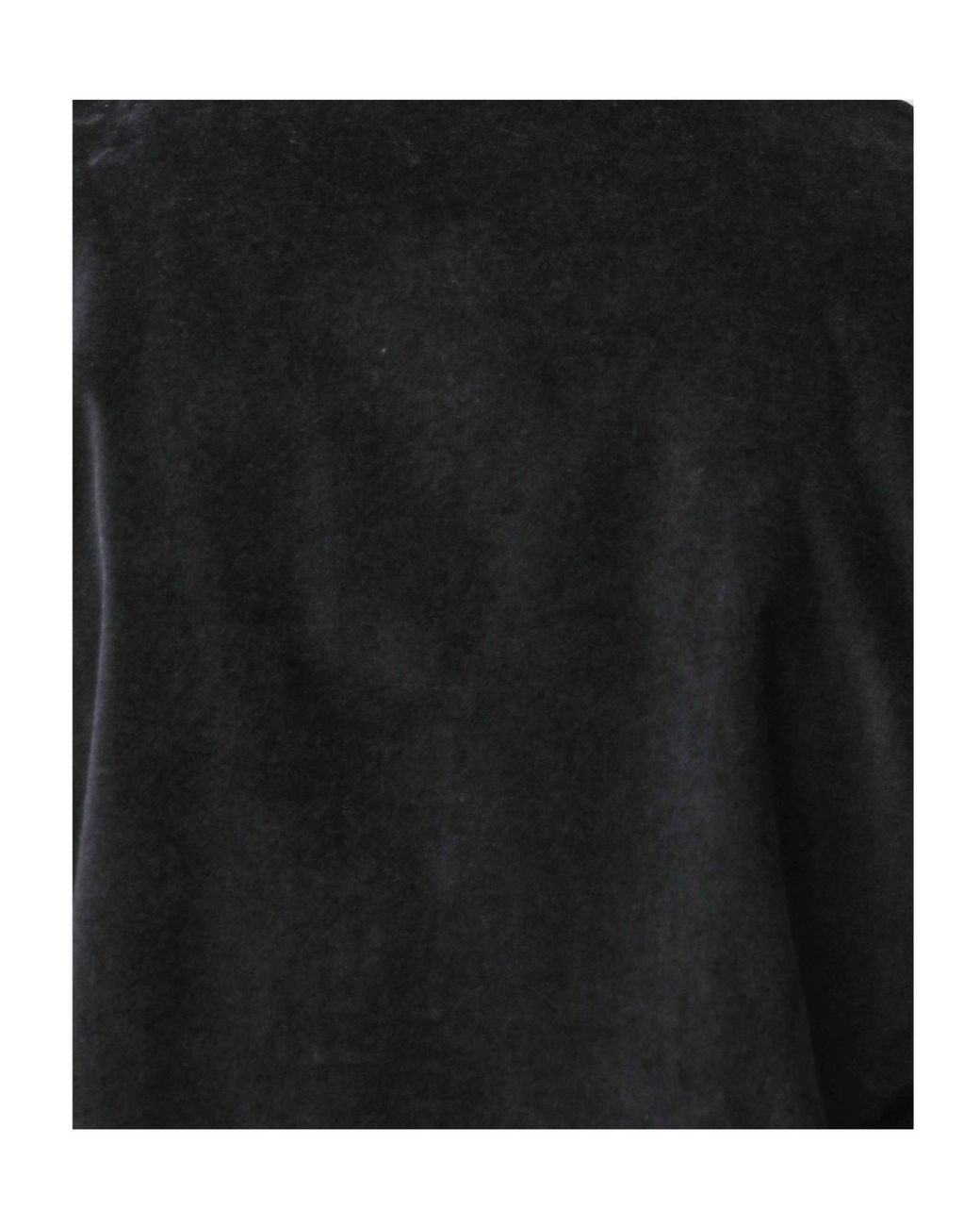 Thom Krom Black Zip-Front Velvet-Effect Jacket for men