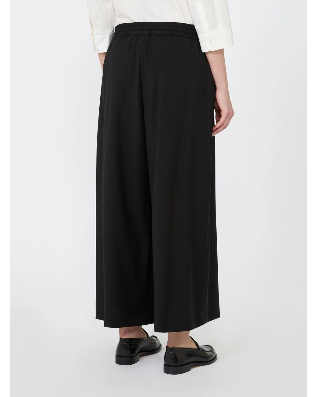 Weekend by Maxmara Black Stretch Wool Joggers
