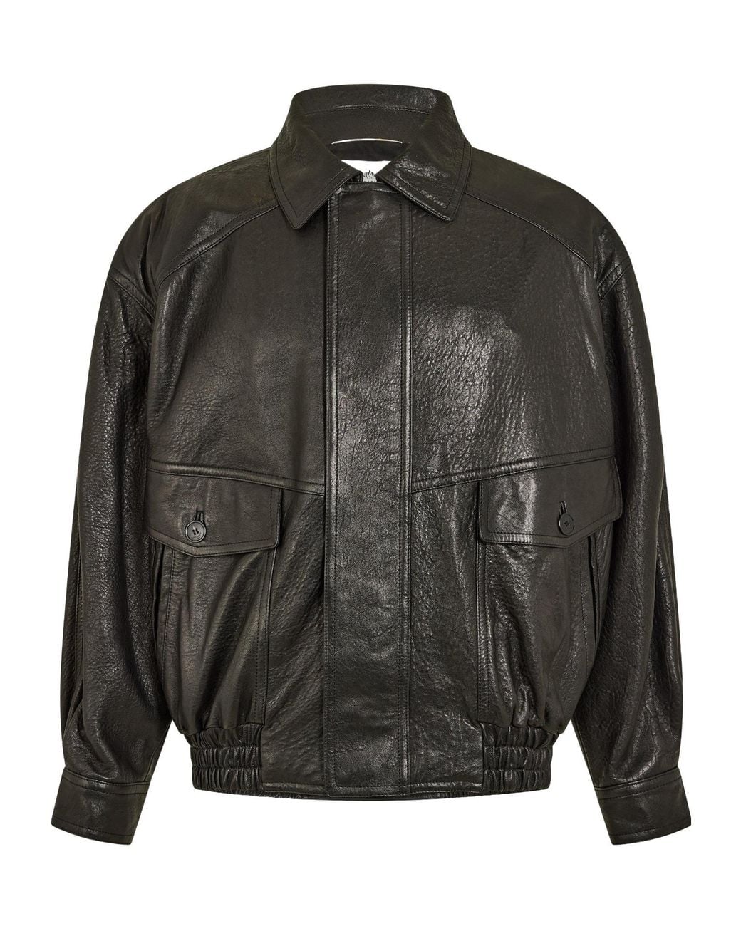 Saint Laurent Black Leather Jacket for men