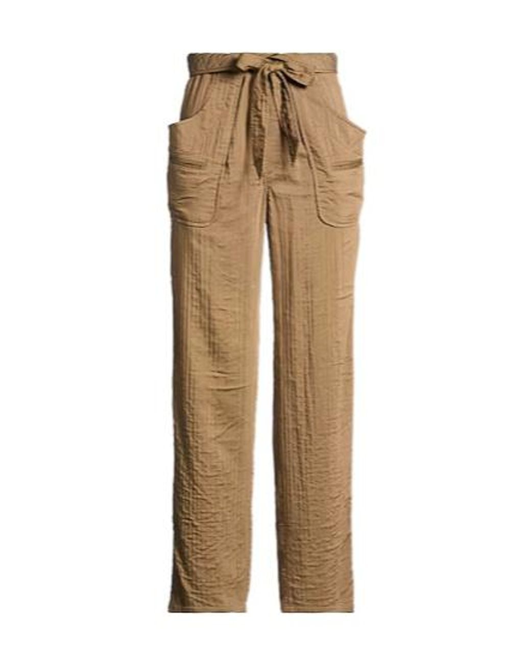 Isabel Marant Natural Casual Straight-Leg Pants