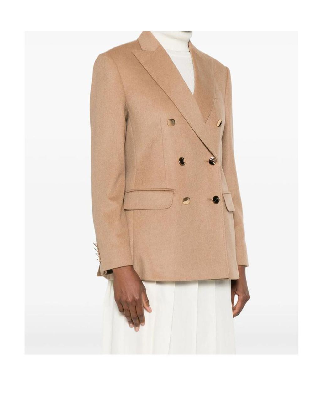 Max Mara Natural Long-Sleeved Suit Jacket
