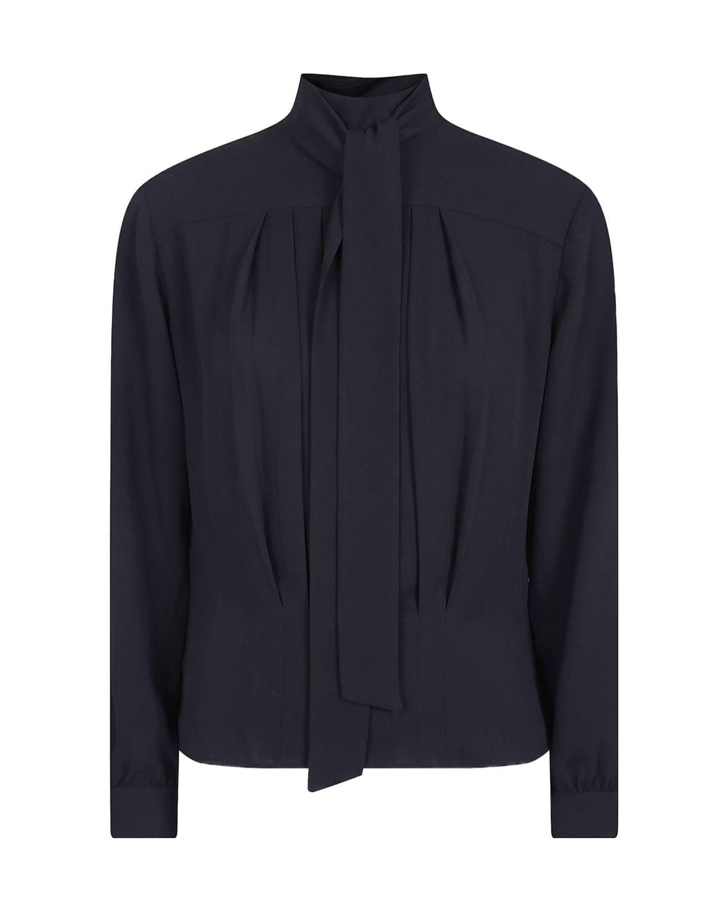N°21 Blue Tie-Neck Blouse