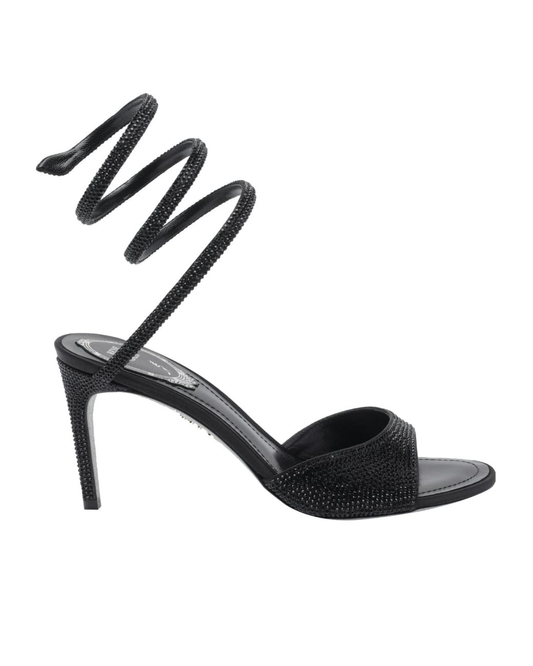 Rene Caovilla Black René Caovilla Embellished Sandals